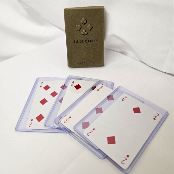 Louis Vuitton Jeu De Cartes Playing Cards In Bleu Et Blanc - Picture 3 of 8